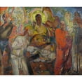 thumbnail image 2 of Henry McCarter 23x20 Gold Ornate Framed and Double Matted Museum Art Print Titled - Men's Gods (circa 1923), 2 of 4