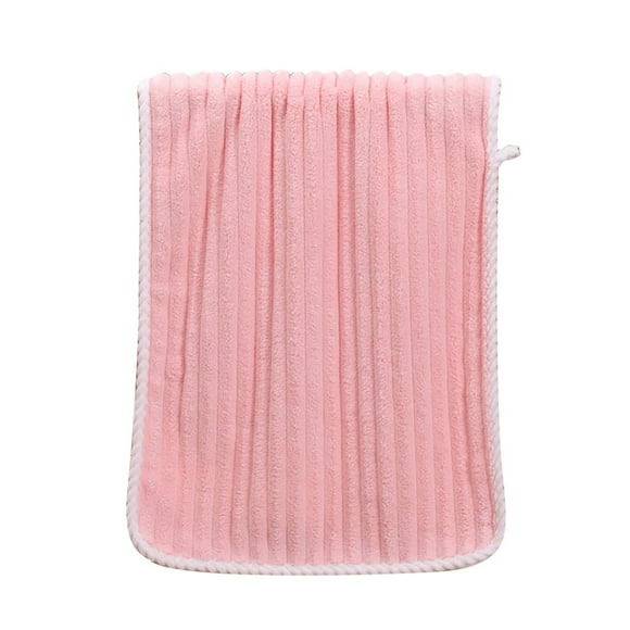 Hand Towels for Bathroom Towel Coral Velvet Striped Towel Absorbent Soft Skin Breathable Towel Towel Solid Color Towel Cloud Velvet Towel Coral Velvet Towel Adult Household Towel Thickened Absorbent
