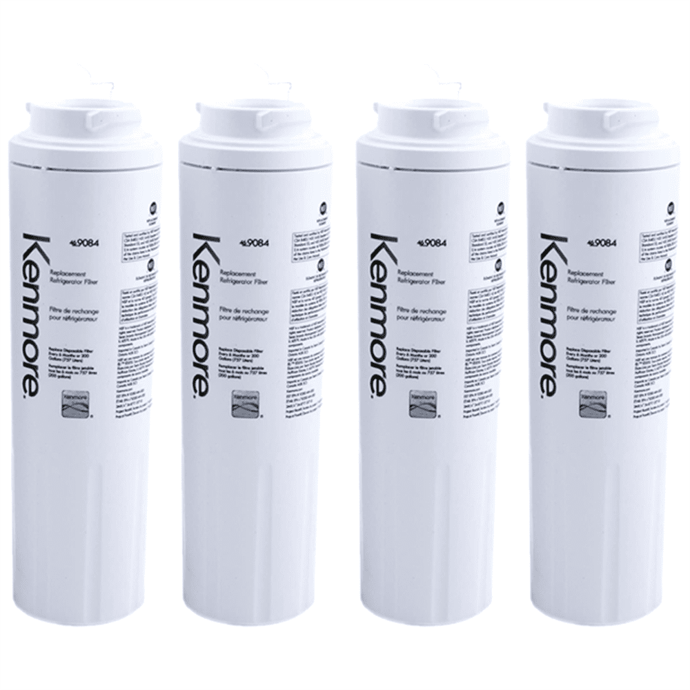 4 Pack Kenmore 9084 469084 Replacement Refrigerator Filter White