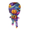 thumbnail image 6 of DORKASM Halloween Scrub Caps Women Caps Working Adjustable Tie Back Hats Purple One Size, 6 of 6