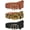 Black, variant on 2 Pack Women Leather Belts Faux Leather Jeans Belt with Double O-Ring Buckle Size up to 58 inch