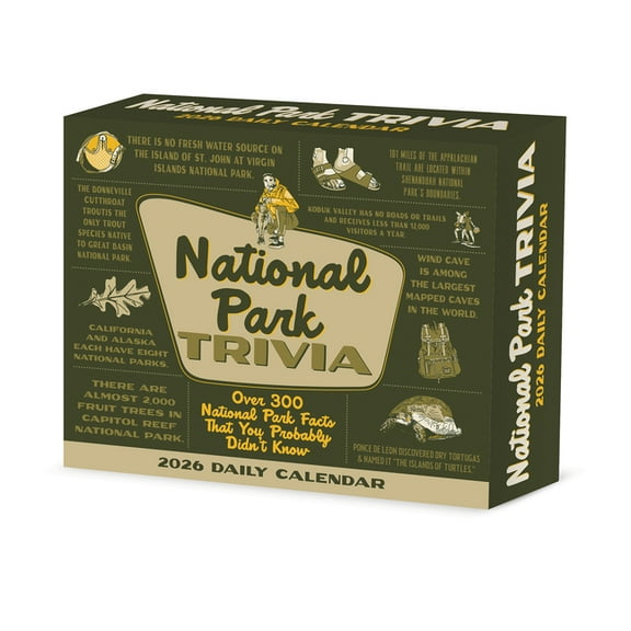 National Park Trivia 2026 Box Calendar, (Paperback)
