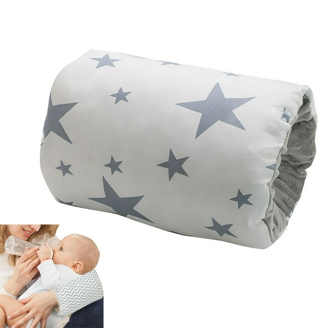 HIDETEX Arm Pillow for feeding, Soft Cotton Mini Support Cushion, Washable Skin-Friendly Pillow for Bottle or Arm Support