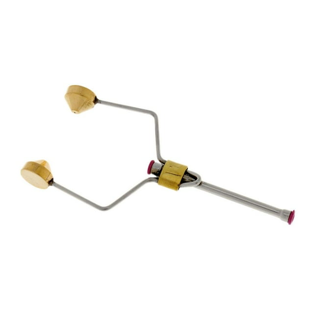 Portabobinas de tubo de cerámica 3 "materiales para herramientas de montaje de moscas negro / dorado Cola Bobinas para atar moscas