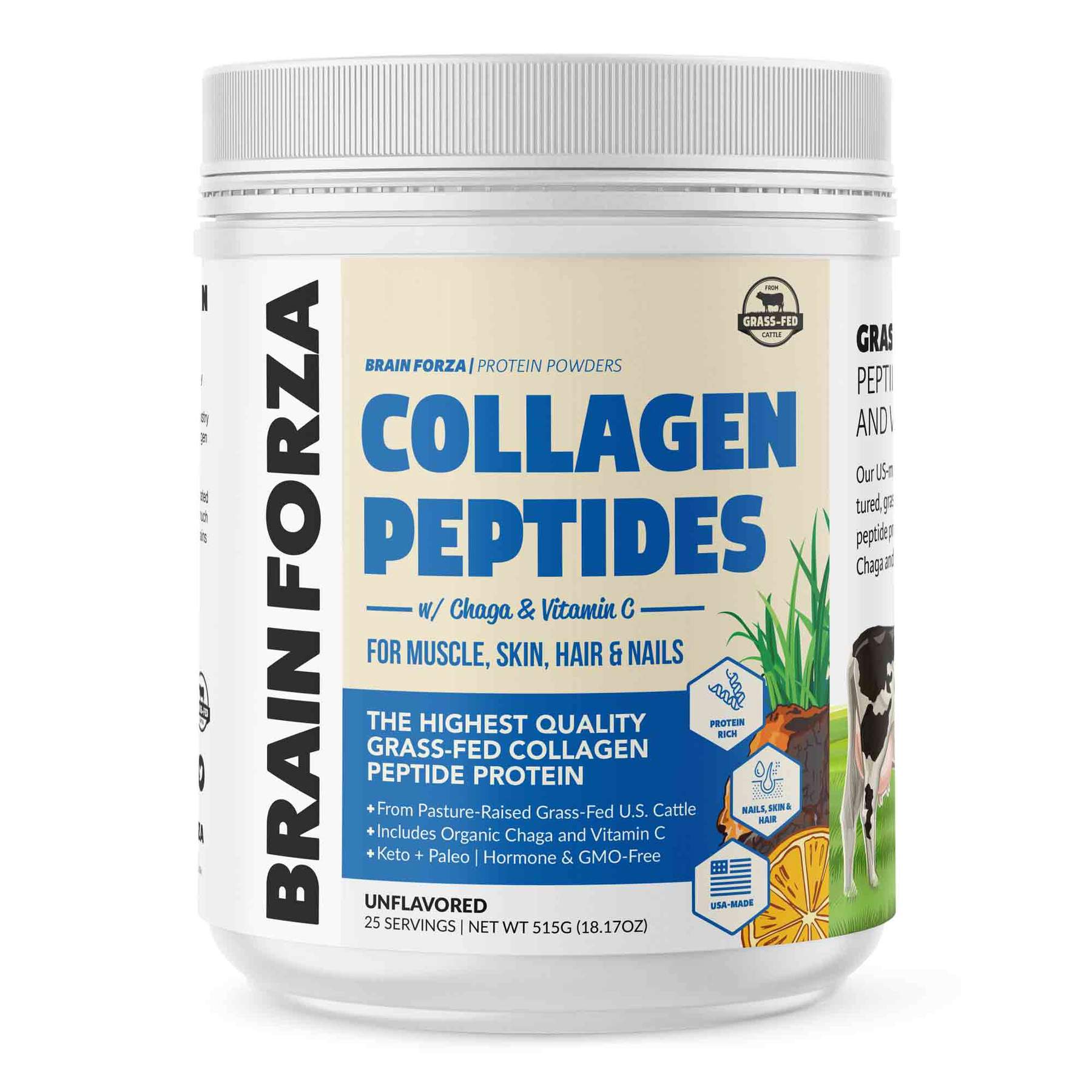 Collagen Peptides with Chaga Mushroom & Vitamin C