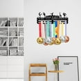 thumbnail image 6 of Gymnastics Medals Display Rack Just a Girl Who Loves Gymnastics Medal Holder Iron Wall Mounted Hooks Hanging Medal Rack Display Trophy Display for DIY 40-45 Medals, 6 of 6