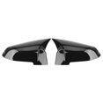 thumbnail image 1 of Rear View Mirror Cover Compatible With Bmw F10 F11 F18 2014-2017 Bright Black-yujia, 1 of 4