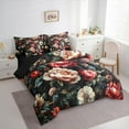 thumbnail image 3 of Homewish Teenagers Adults Retro Chic Floral Peony Twin Bedding Sets 7-Piece,Vintage Aesthetic Bedding Comforter Set Microfiber,Luxury Exotic Style Breathable Sheet Sets,Breathable Home Decor, 3 of 8