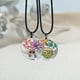 thumbnail image 5 of Collar con Colgante de Cristal con de Y Flores Secas Reales Naturales, Y a, 5 of 9