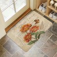 thumbnail image 4 of Retro Door Mat, 17 X 30 Inch Butterfly Sunflower Welcome Doormat Decorative Home Floor Mat, Non Slip Rubber Back and Strong Water Absorption for Outdoor Indoor Entrance Decor, 4 of 6