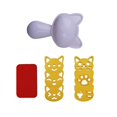 thumbnail image 1 of Smile Cat Rice Ball Mold Set Reusable Sushi Maker Lovely Wear-resistant Non-stick Wear-resistant Non-stick Reusable Kitchen Tools Simple Operation for, 1 of 9