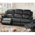 thumbnail image 3 of Lifestyle Furniture Provo 2-Pieces Faux Leather Recliner Sofa Set in Black, 3 of 3