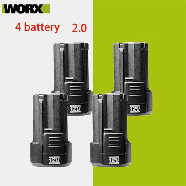 100% Nuevo Original 2.0/4.0Ah para WORX Kress 12V WA3506 WU127 WU128 WU130 WU131X WU132 WU280 WX128 WX129 WX540 Batería para Herramienta Eléctrica