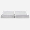 thumbnail image 6 of Bacati - Petals Lilac Quilted Muslin Changing Pad Cover, 6 of 10