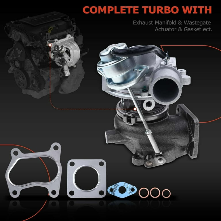 A-Premium Complete Turbo Turbocharger Kit, With Wastegate