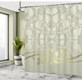 thumbnail image 4 of Ambesonne Floral Shower Curtain, Romantic Leafy Pattern Bloom, 69"Wx70"L, Pale Sage, 4 of 4