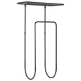 thumbnail image 7 of mDesign Steel Wall Mount Towel Rack Holder Organizer with Storage - Matte Black, 7 of 7