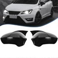 thumbnail image 4 of Left&Right Gloss Black Wing Mirror Cover Caps for Seat Ibiza 6J MK4, 4 of 5