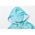 thumbnail image 5 of BONVERANO Baby Girls Swimsuit UPF 50+ Sun Protection, Zip Front Hoodie Long Sleeve One Piece Swimwear, Toddler Bathing Suit （pineapple 18-24months）, 5 of 8