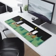 thumbnail image 2 of Long Mouse Pads for Desk,Green Bigfoot and Campfire Pattern Desk Mats on Top Of Desks, Desk Mouse Pad Extra Large with 3mm Non-Slip Base and Stitched Edge for Gaming,Office,Work,Home 31.5"x11.8", 2 of 6