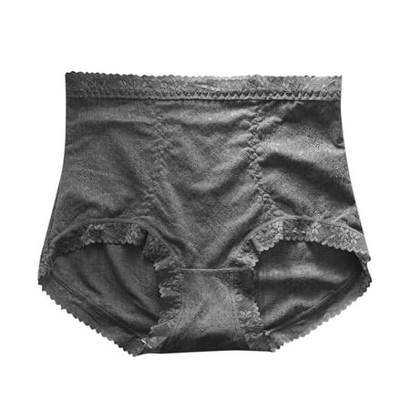 

XZHGS Striped Fall Shaping Women s High Rise Lace Tummy Crotch Breathable Plus Size Panties Cotton Womens underwear