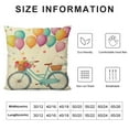 thumbnail image 5 of COMIO Spring Pillow Covers Spring Decorations Decorative Pillow Cases Bicycle Butterfly Holiday Throw Cushion Covers for Spring Season's Home Farmhouse Decor, 5 of 5