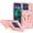 Light Pink, variant on For Moto G Stylus 5G 2026/2025 Splendid Glitter Butterfly Design Stand with Metallic Edges Hybrid Case - Light Pink
