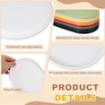 thumbnail image 3 of Uxcell 2Pcs Bandejas para Servir Comida Rápida, 14.8x8.1" Ovaladas Reutilizables para Restaurante Cocina Café Fruta Hamburguesa Almuerzo Postre, Blancas, 3 of 7