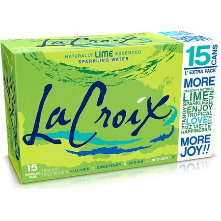 LaCroix Sparkling Water - Lime 15pk/12 fl oz Cans, 15 / Pack (Quantity) Expiration Date Unknown 
