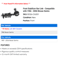 thumbnail image 2 of Front Stabilizer Bar Link - Compatible with 1986 - 2006 Nissan Sentra 1987 1988 1989 1990 1991 1992 1993 1994 1995 1996 1997 1998 1999 2000 2001 2002 2003 2004 2005, 2 of 2
