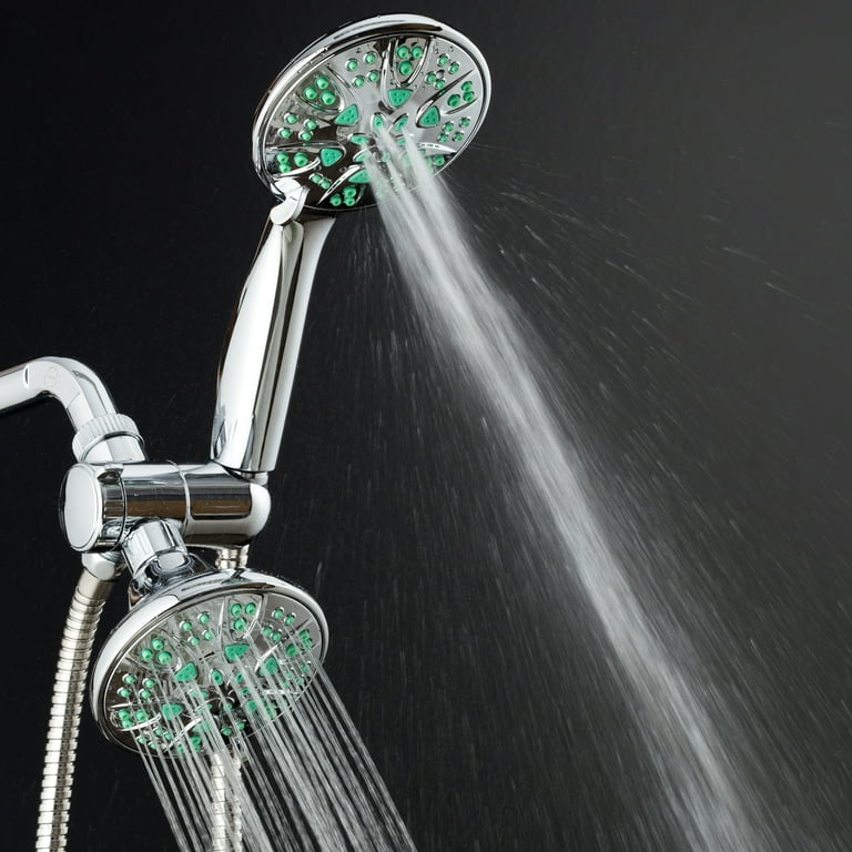 AquaDance Microban Antimicrobial Anti-Clog Shower Head with 30