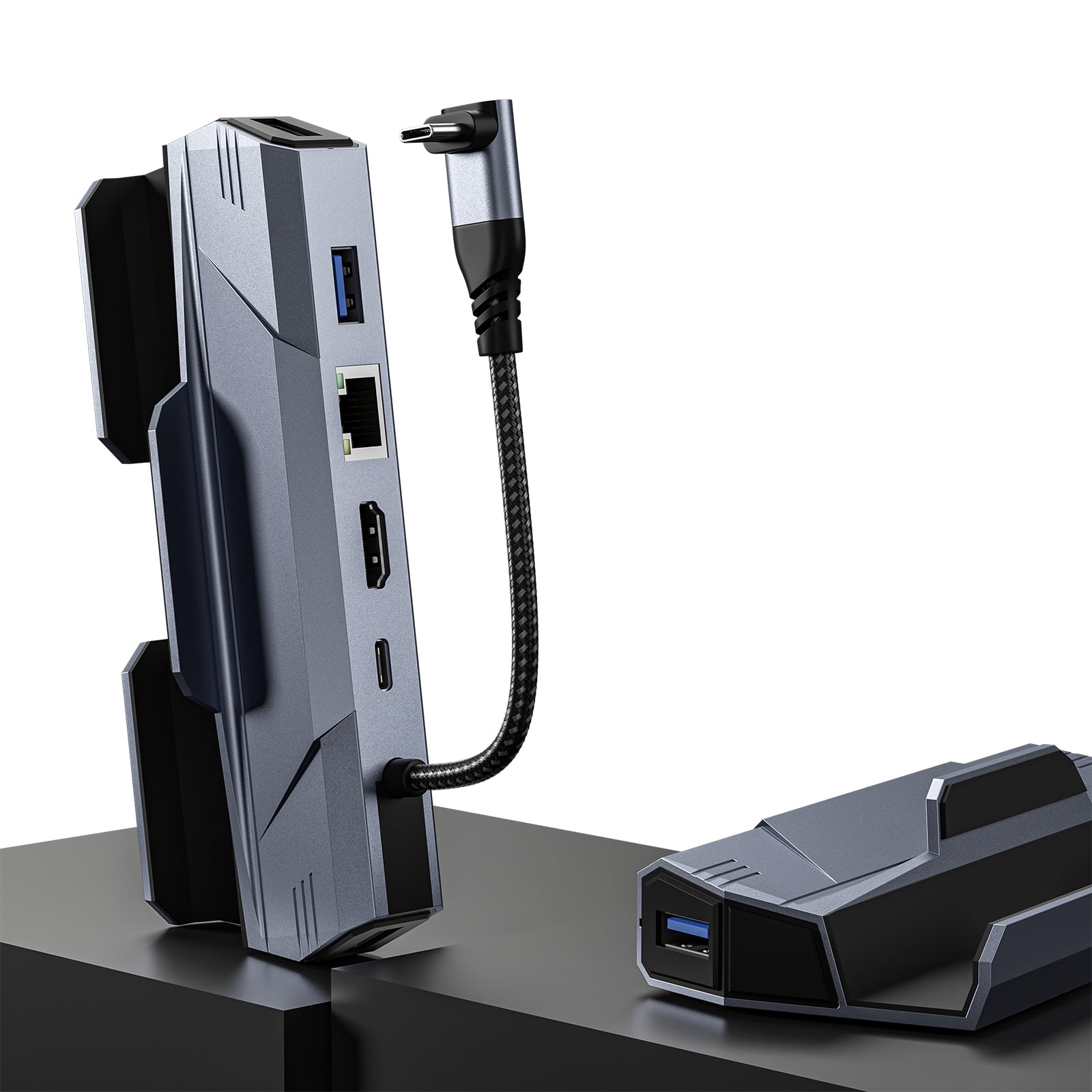 6 in 1 Hubs Docking Station for SteamDeck Featuring USB A USB C 4K HDMI2.0 and Stable Ethernet Connection