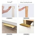 thumbnail image 6 of 5Pack Edge Finger Tab Pull for Cabinets Kitchen Concealed Aluminum Flat Hidden Bar Pulls Drawer Pulls Easy to Install 3.15inch 80mm Overall Length Brushed Brass, 6 of 7