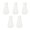 1000ml, variant on 5Pcs Triangular Laboratory Flasks with Leakproof Cap Portable Clear Plastic Graduated Flasks for Laboratory Experiment