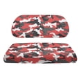 thumbnail image 2 of Aplkyhs Golf Cart Seat Cover Sun Proof Club Car Seat Cushion Red Camouflage Golf Cart Accessories Breathable Seat Bottom and Backrest Cushion for Club Car, 2 of 7