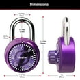 thumbnail image 6 of Master Lock School Locker Mini 3 Digit Combination Lock, 3 Pack Multi-color Set, 6 of 6