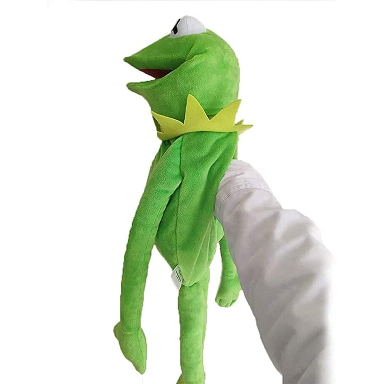 Peluche Marionnette Kermit La Grenouille 60 Cm Frog green Ventriloque  Doudou