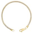 thumbnail image 3 of 10K Yellow White Gold Two Tone 3mm Diamond Cut Ice Bead Link Bracelet 8 Inches, 3 of 3