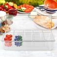thumbnail image 4 of OUNONA 1Pack Salad Rectangular 40.5X14.5X13.5Inch for Ice Chilling and Portability, 4 of 7