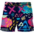 thumbnail image 1 of Flamingo Graffiti Painting Shorts Pants Men Summer Beach Shorts 3d Printed y2k Swim Trunks Quick Dry Swimsuit Cool Ice Shorts Fivean unisex, 1 of 2