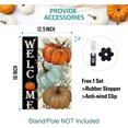 thumbnail image 5 of SM-XLHN Fall Pumpkins Garden Flag 12.5 x 18 Inch Double Sided Harvest Autumn Eucalyptus Leaves Welcome Thanksgiving Holiday Small Burlap Flag Seasonal Outside Patio Outdoor Decoration, 5 of 6