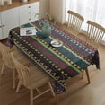 thumbnail image 2 of Rectangle Waterproof Tablecloth 60×84 Inch, African Tribal Geometric Reusable Indoor/Outdoor Durable Table Cover for Party Kitchen Dinner Room Decor, 2 of 5
