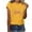 Yellow, variant on Qulqfy Womens Love Print Tshirts Orange Short Sleeve Shirts Crew Neck Graphic Spring Summer Tees L