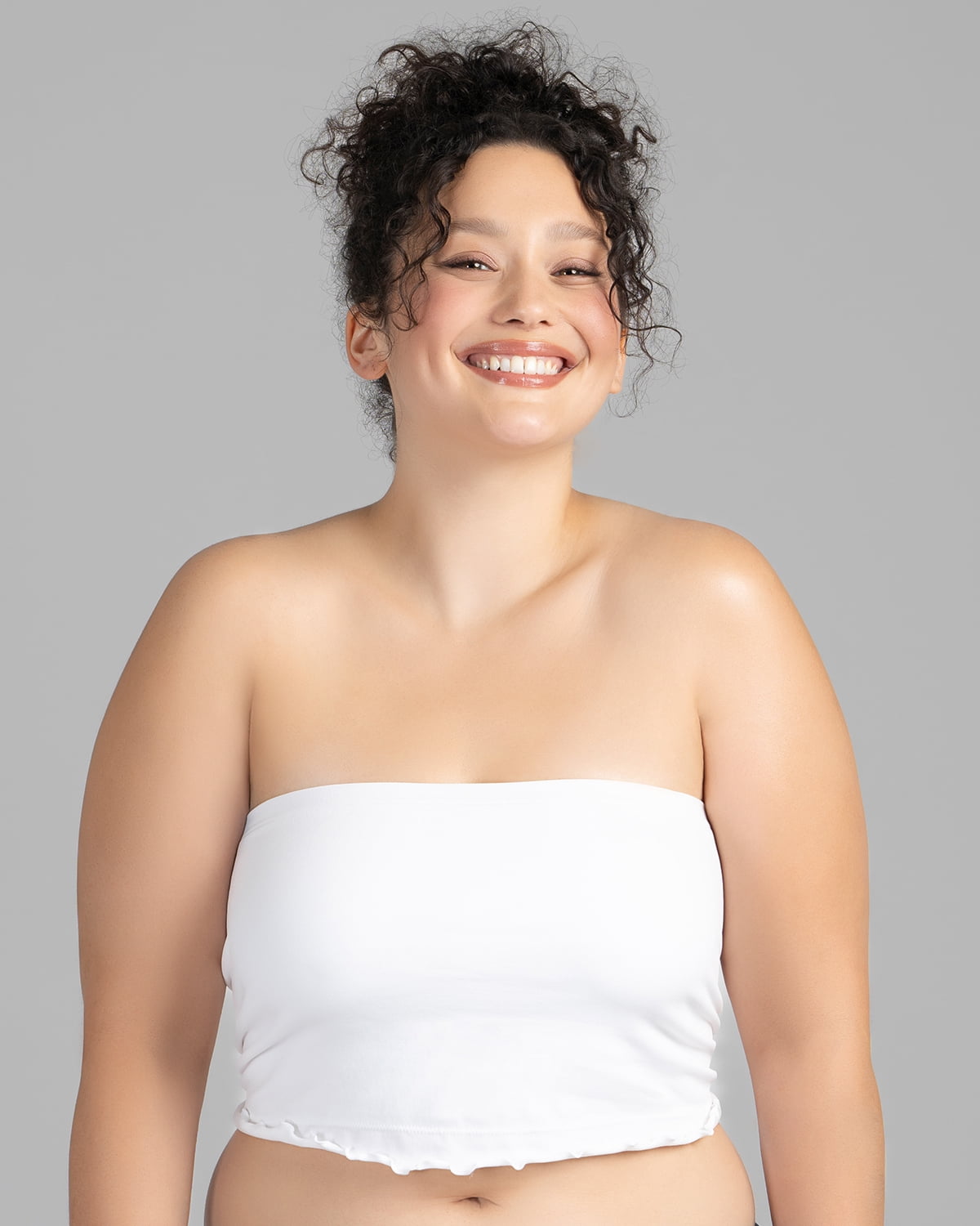 No Boundaries Women's Ruffle Bandeau, Sizes XS-3XL