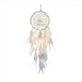 thumbnail image 2 of WUJDF Dream Catcher Wall Hanging with LDE Lights, Bohemian Style Macrame Dreamcatcher Wall Hanging with Plume Accents, Easy to Install, Home Decorations Craft Meaningful Gift for Family and Friends, 2 of 4