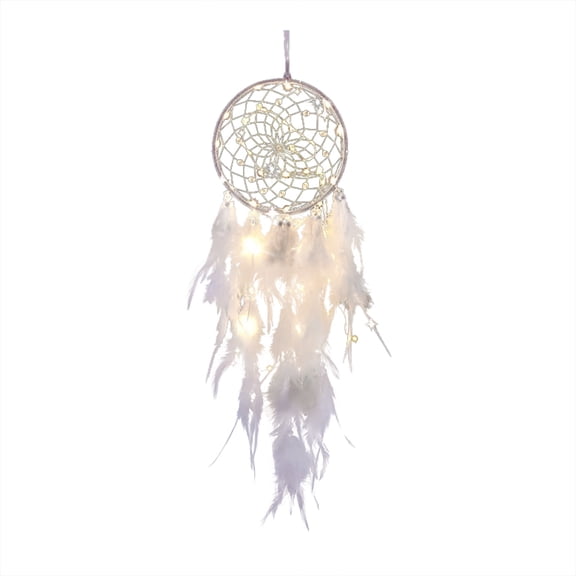 HCTSHG Woven Wall Hanging,Handmade Crochet Crescent Moon and Star Dream Catcher with Long Cotton Tassels,White Bohemian Macrame Wall Art for Bedroom,Living Room,Wedding,Housewarming Gift