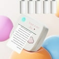 Mini Printer with 6 Rolls Sticker Paper, Portable Sticker Printer