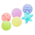 thumbnail image 4 of 6x Baby Textured Balls Set, Rubber Colorful Touch Hand Ball, Massage Soft Balls, Early Learning Grasping Skills SensoryToys 2 Yotijar Bolas de toque infantil, 4 of 8