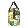 thumbnail image 4 of XMXT Reusable Lunch Bag Women, Cartoon Banana Coconut Print Large Lunchbox Insulated Lunch Box for Work School, Multicolor, 4 of 9