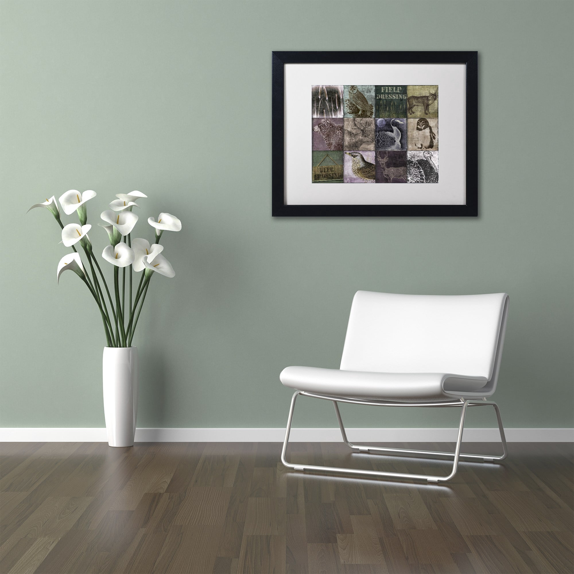 Trademark Fine Art "Hunting Season VI" Canvas Art by Color Bakery White Matte, Black Frame